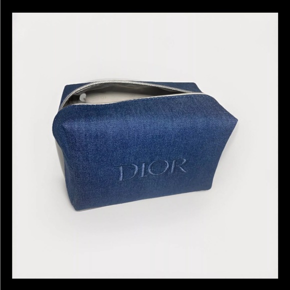 Christian DIOR Beauty Empty Denim Cosmetic Pouch Bag Limited Edition 2024 - Picture 6 of 12